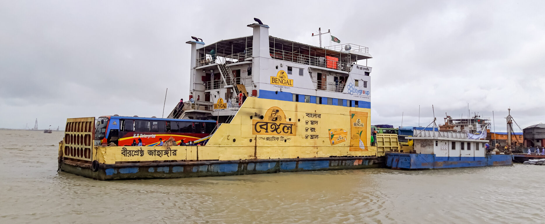 Bangladesh Ferry in Large Body of Water